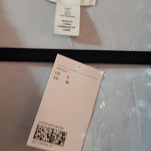 H&M NWT Silver sequin long sleeve wrap party dress size large - Picture 5 of 7